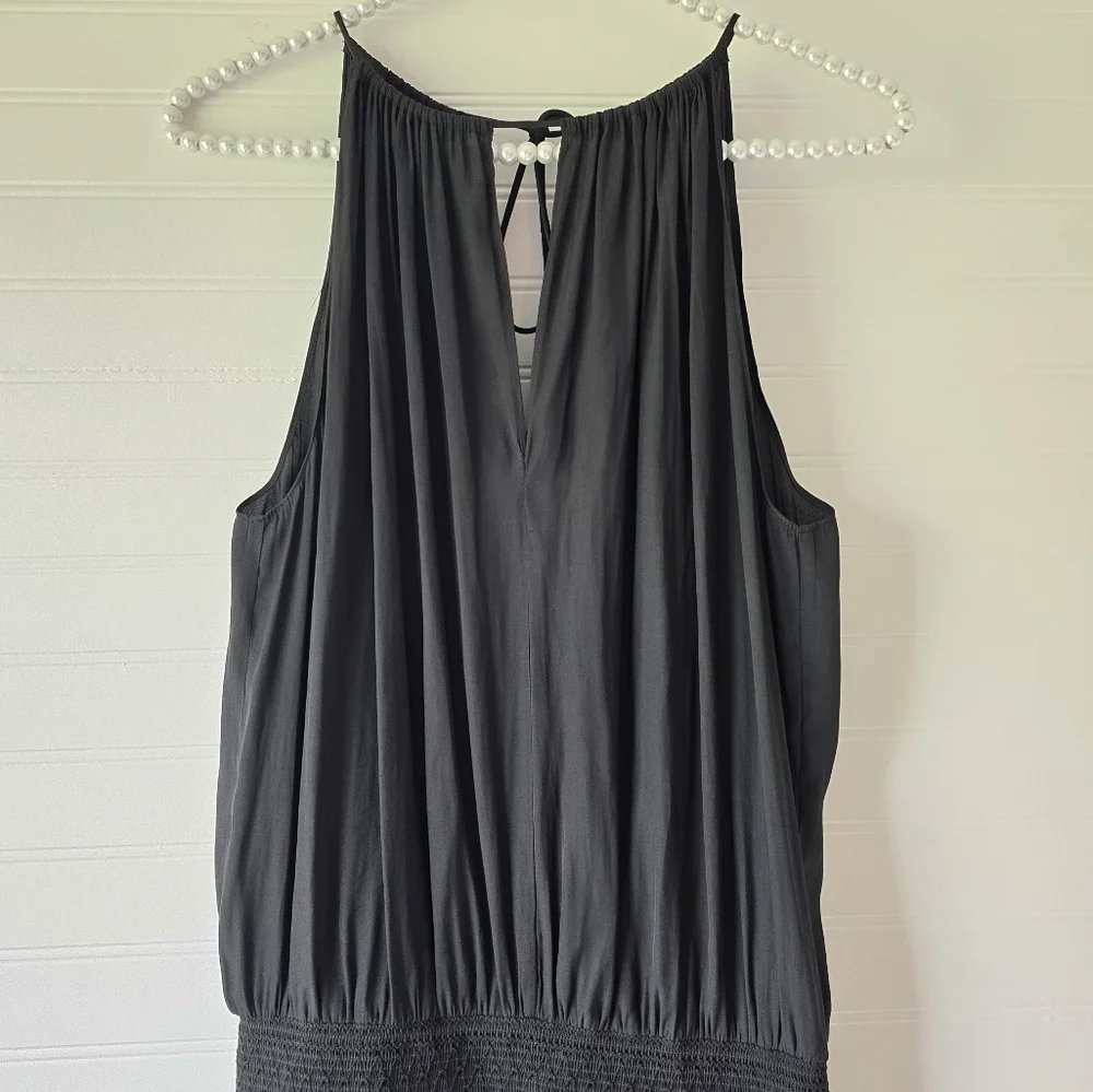 Ramy Brook Paris Sleeveless Mini Sun Dress Black Small Sundress